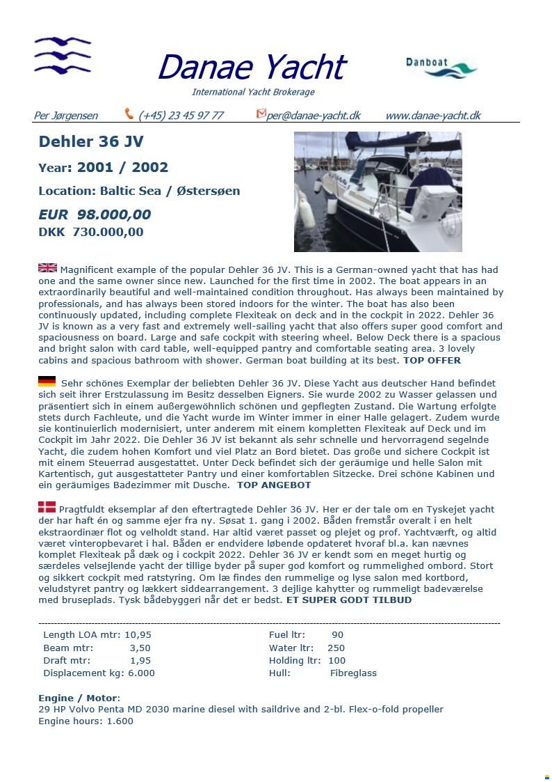 Dehler 36 JV