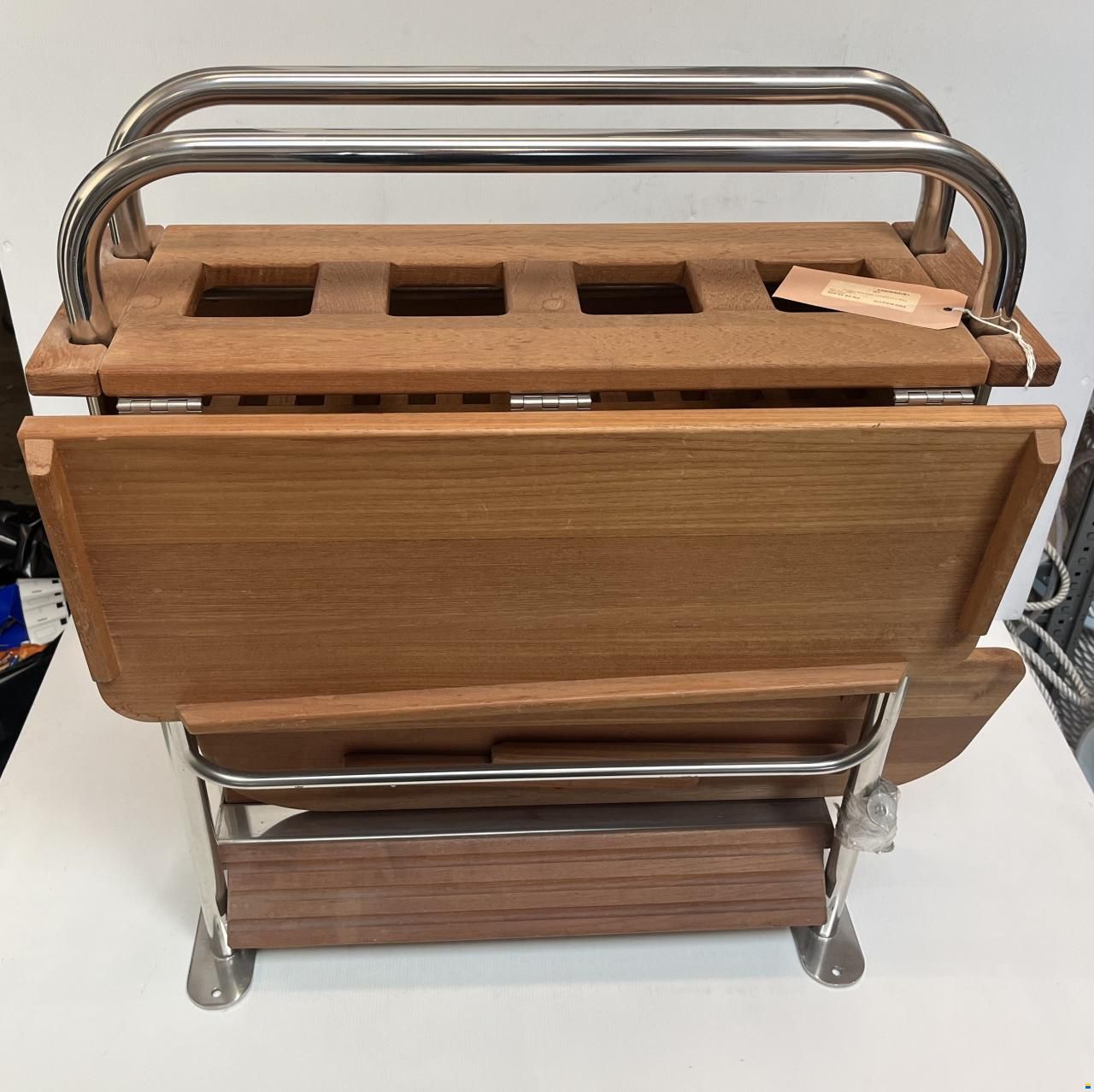 Teak-Cockpittisch 600x300x700mm