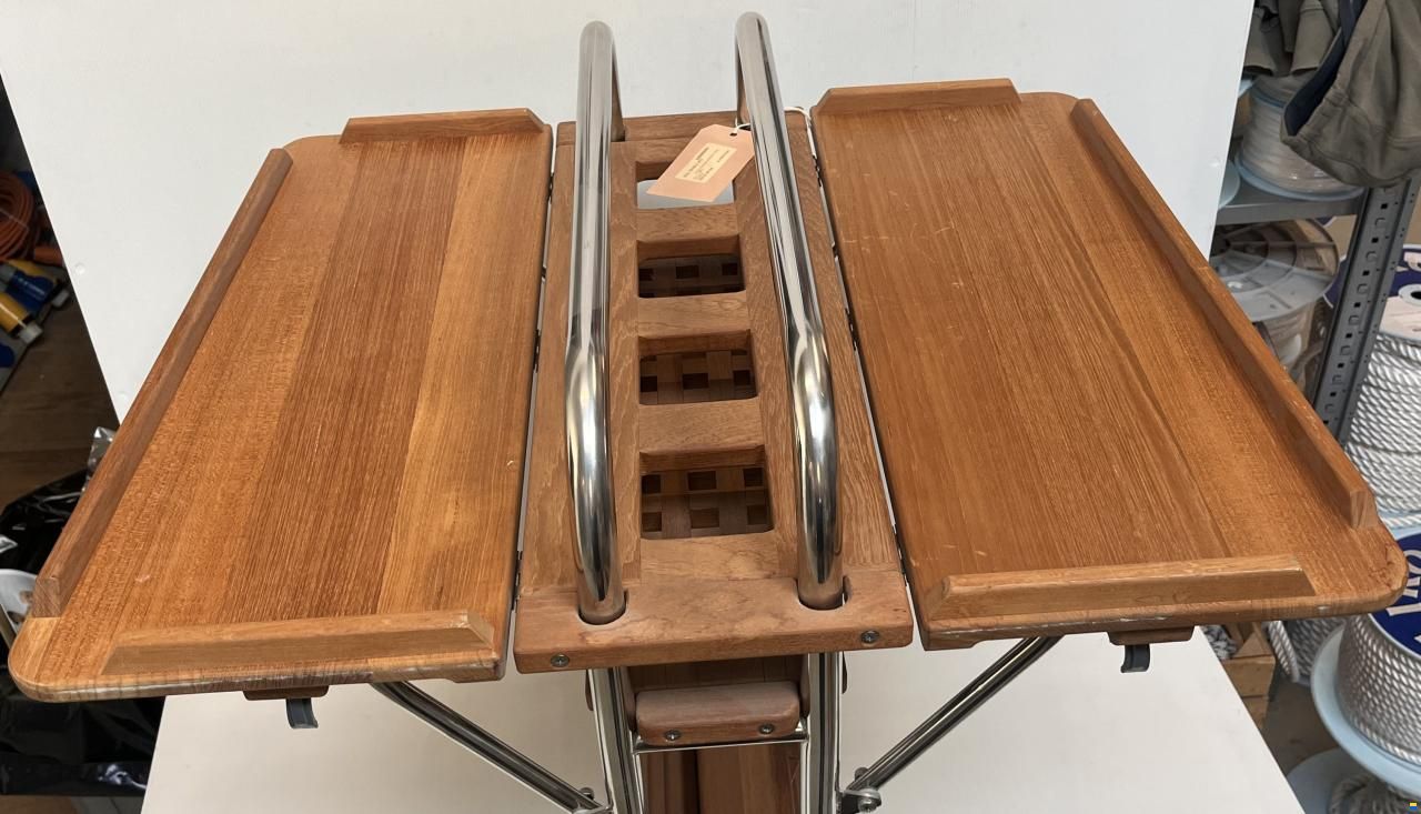 Teak-Cockpittisch 600x300x700mm