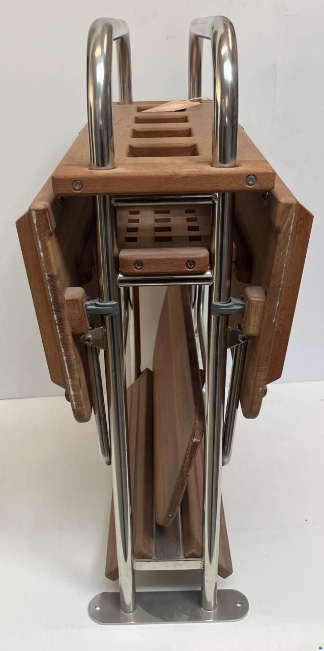 Teak-Cockpittisch 600x300x700mm