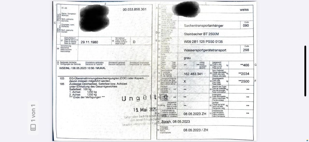 Steinbacher Fahrzeugbau BT2500M