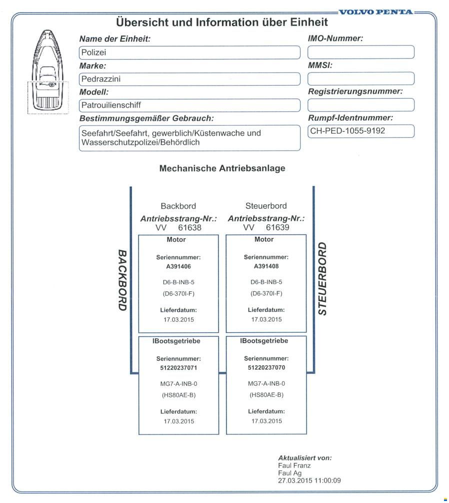 Pedrazzini V-D Polizeiboot