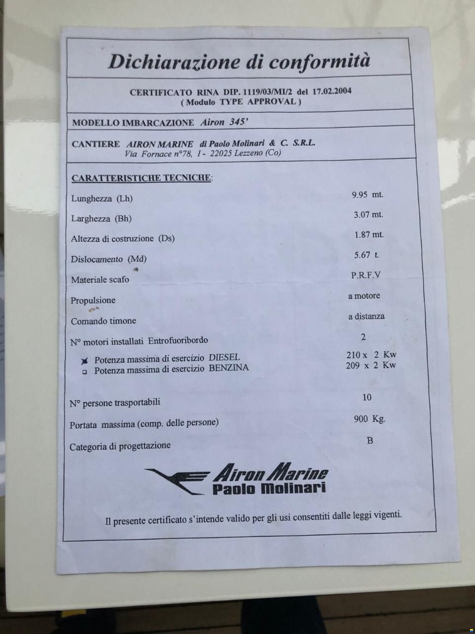 Airon Marine Marine 345