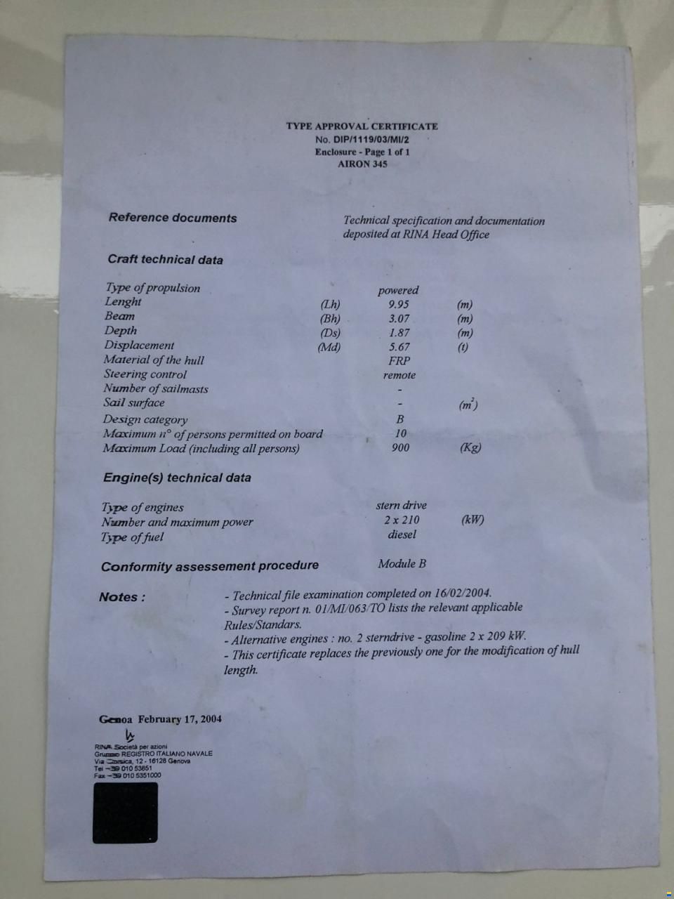 Airon Marine Marine 345