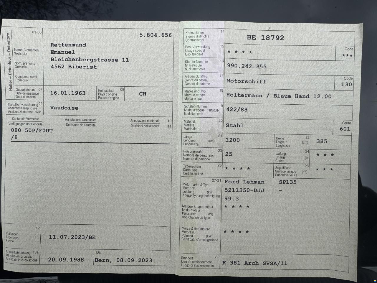 Holtermann / Blaue Hand 12.00