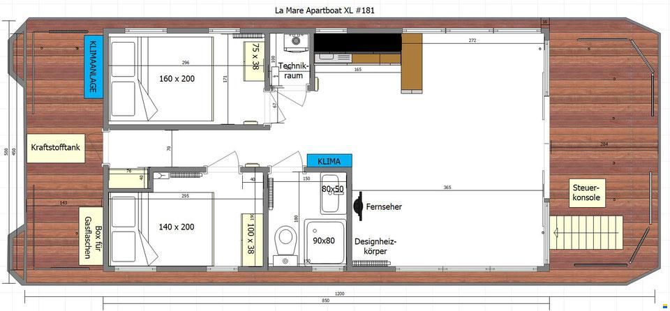 La Mare Schwimmendes City-Apartment in Bremen