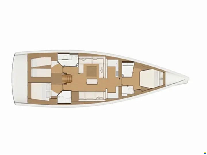 Dufour 520 Grand Large (3 cabins)