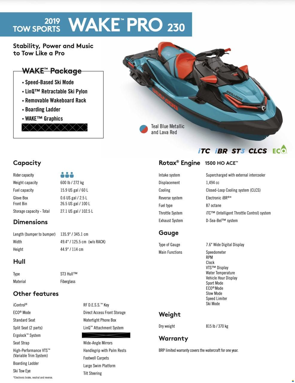 Sea-Doo Wake Pro 230
