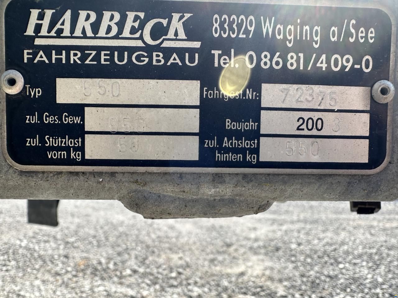 Harbeck Bootsanh&auml;nger 550