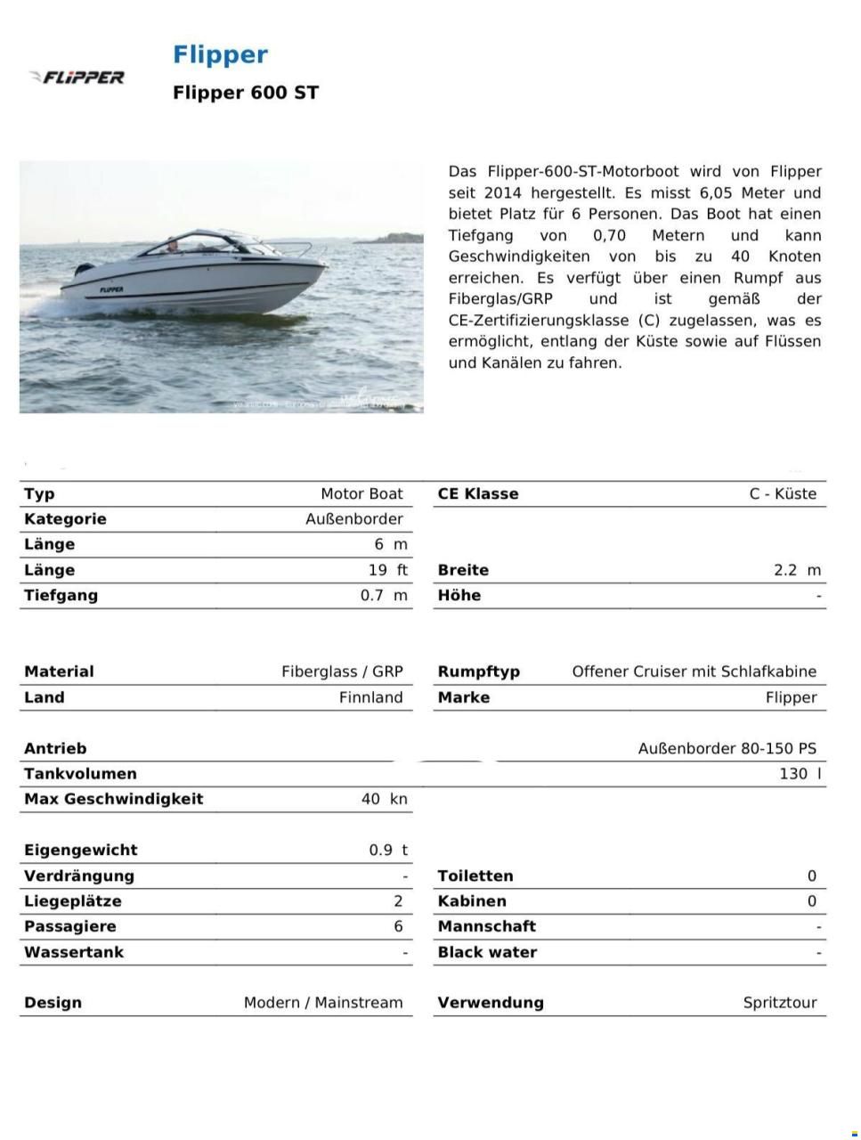Flipper 600 ST