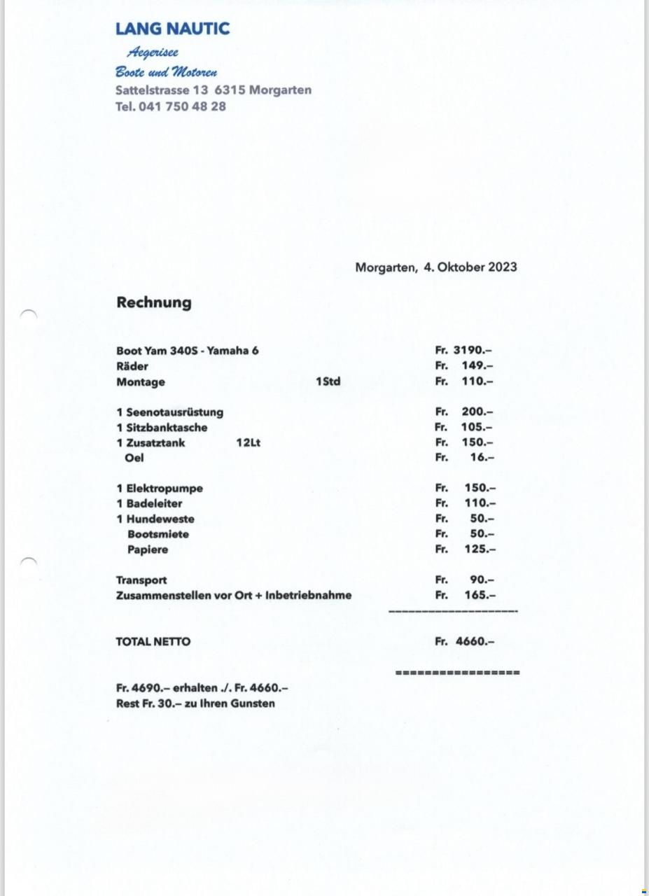 Yamaha Boot Yam 340S - Yamaha 6