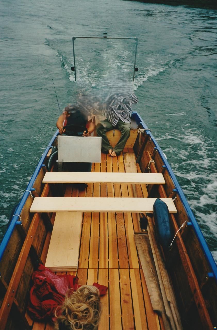 Motorboot / Holzboot / Armee-F&auml;hrboot