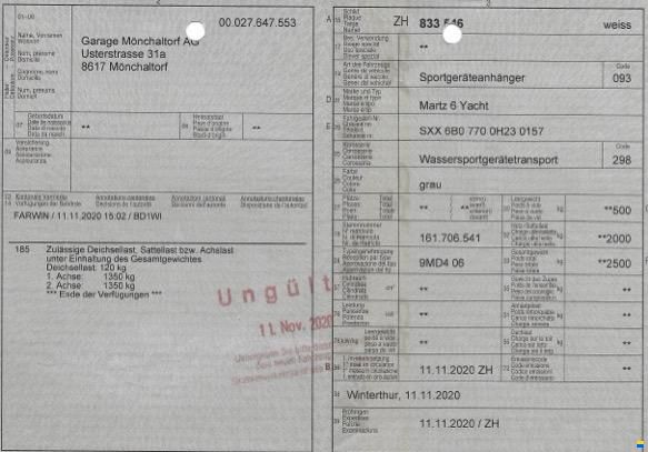 Martz Bootsanhänger Martz 6 Yacht