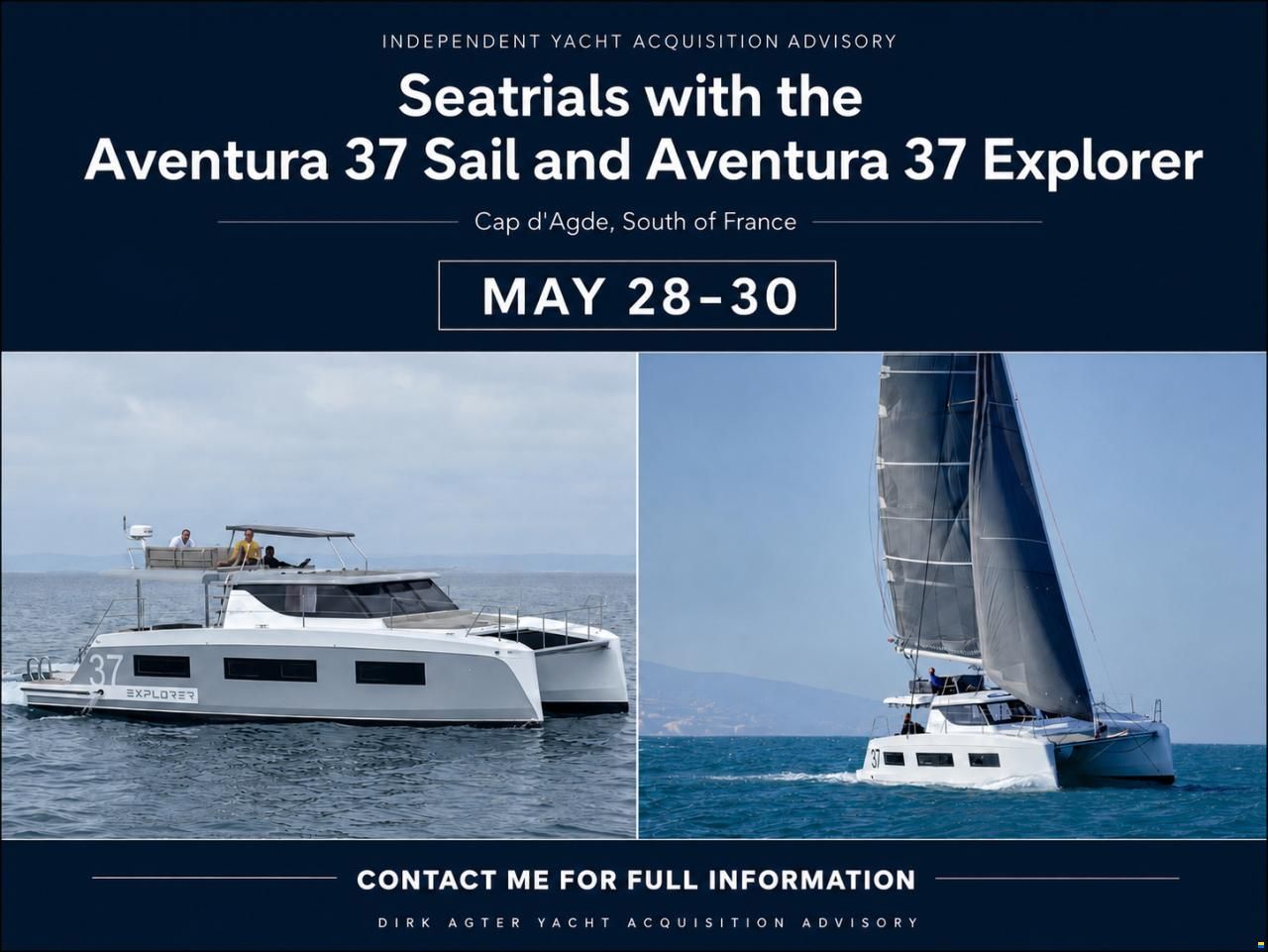 Aventura 37 Sail Welcome Pack until May 31st