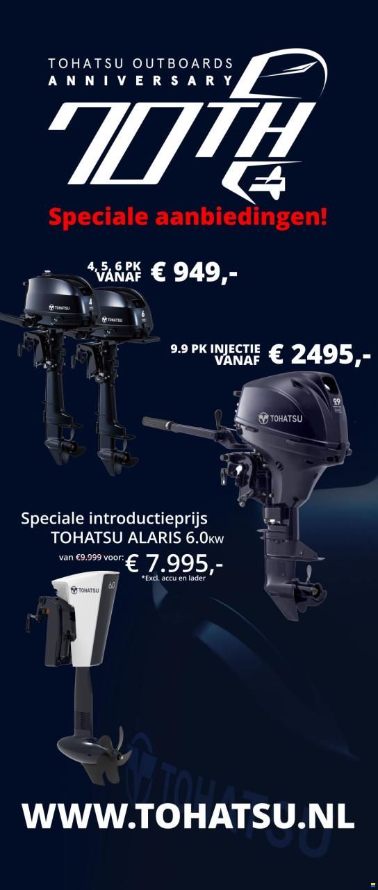 Tohatsu 4 pk viertakt kortstaart