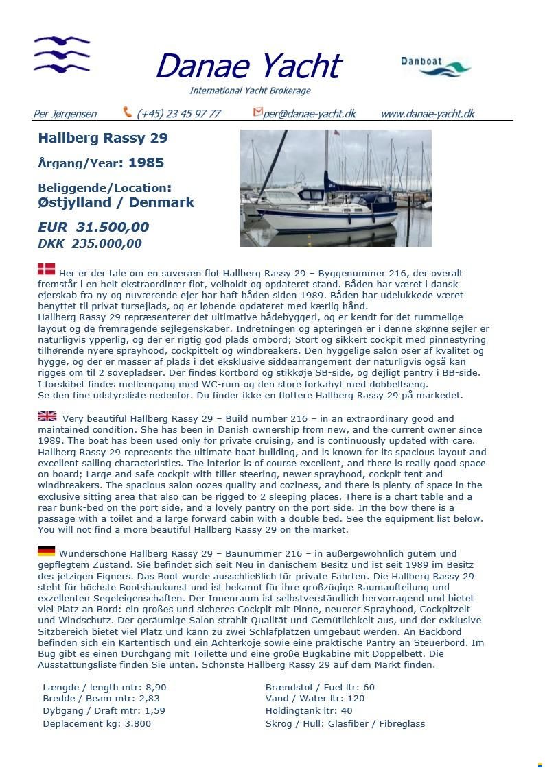 Hallberg-Rassy 29