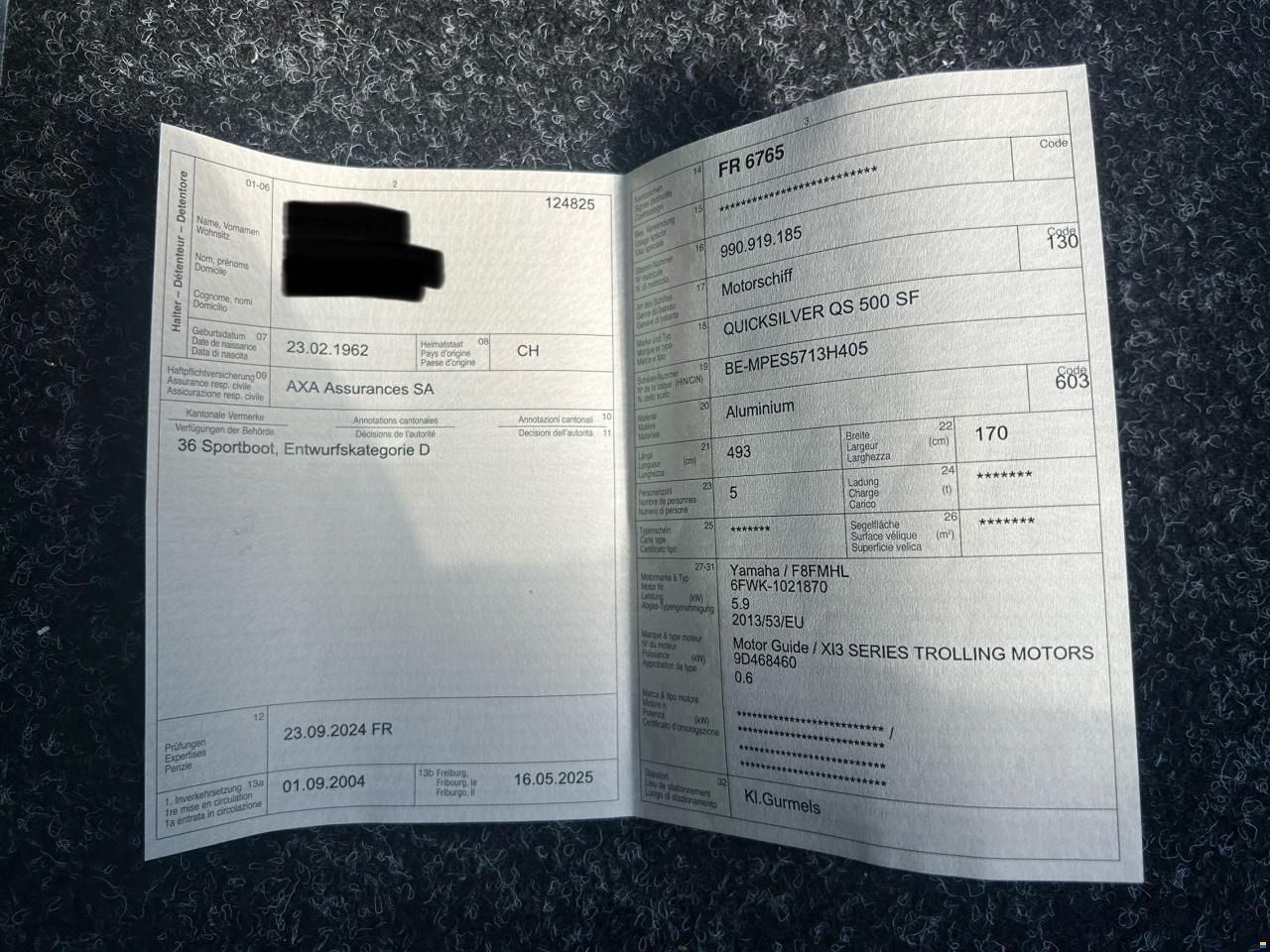 Quicksilver QS 500 SF