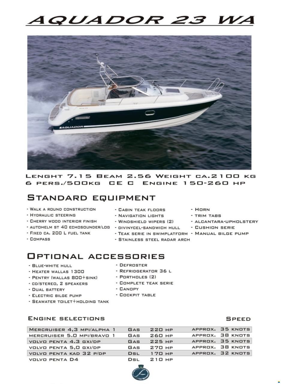 Aquador 23 WA