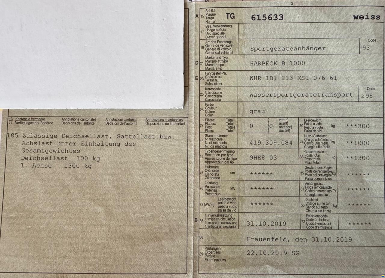 Harbeck B 100 f&uuml;r Segelboote