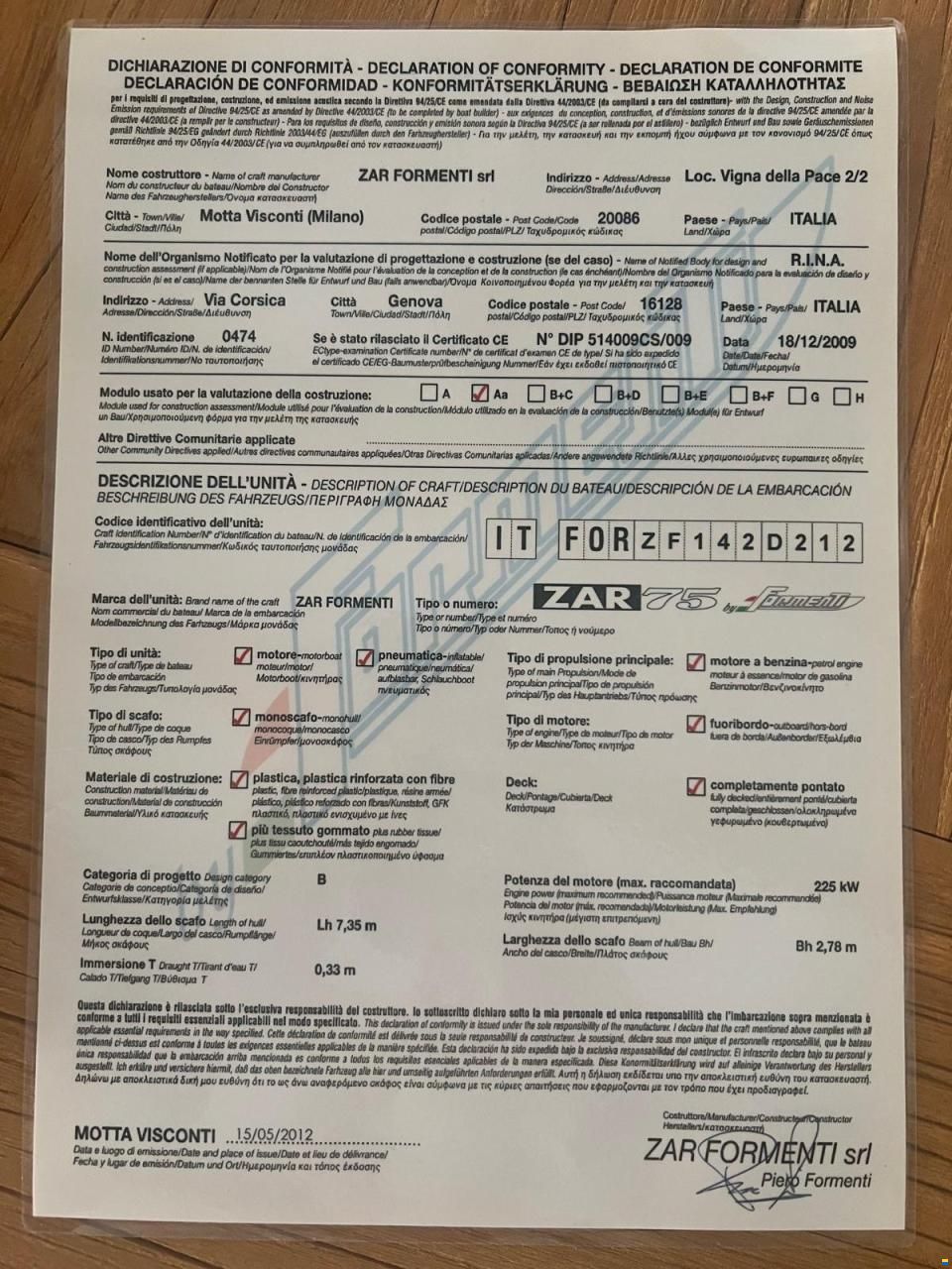 ZAR Formenti 75 Formenti