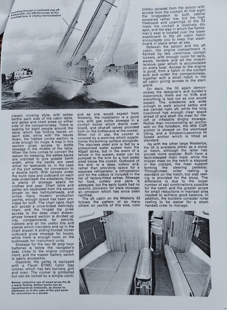 Westerly 33