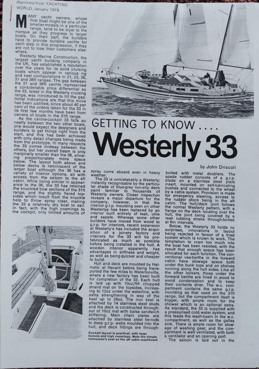 Westerly 33