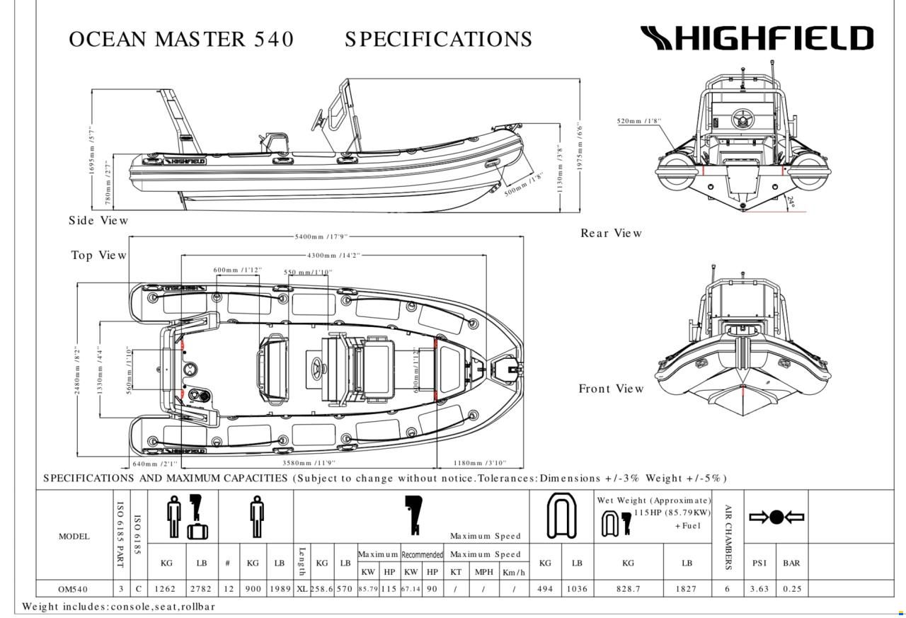 Highfield Ocean Master 540