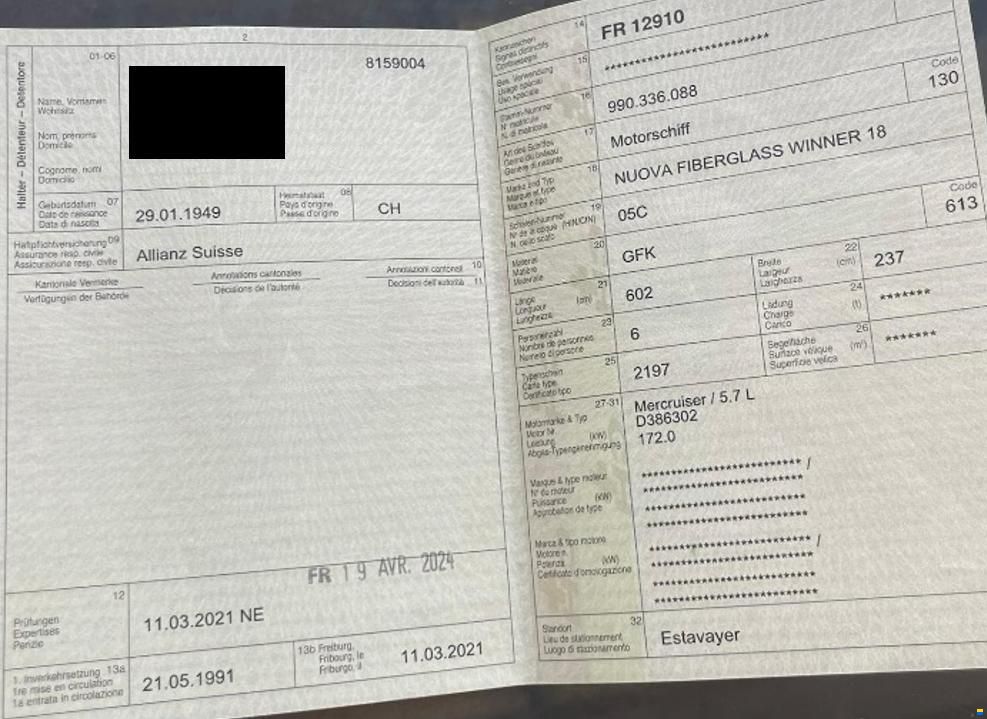 Nuova  Fiberglass Winner 18