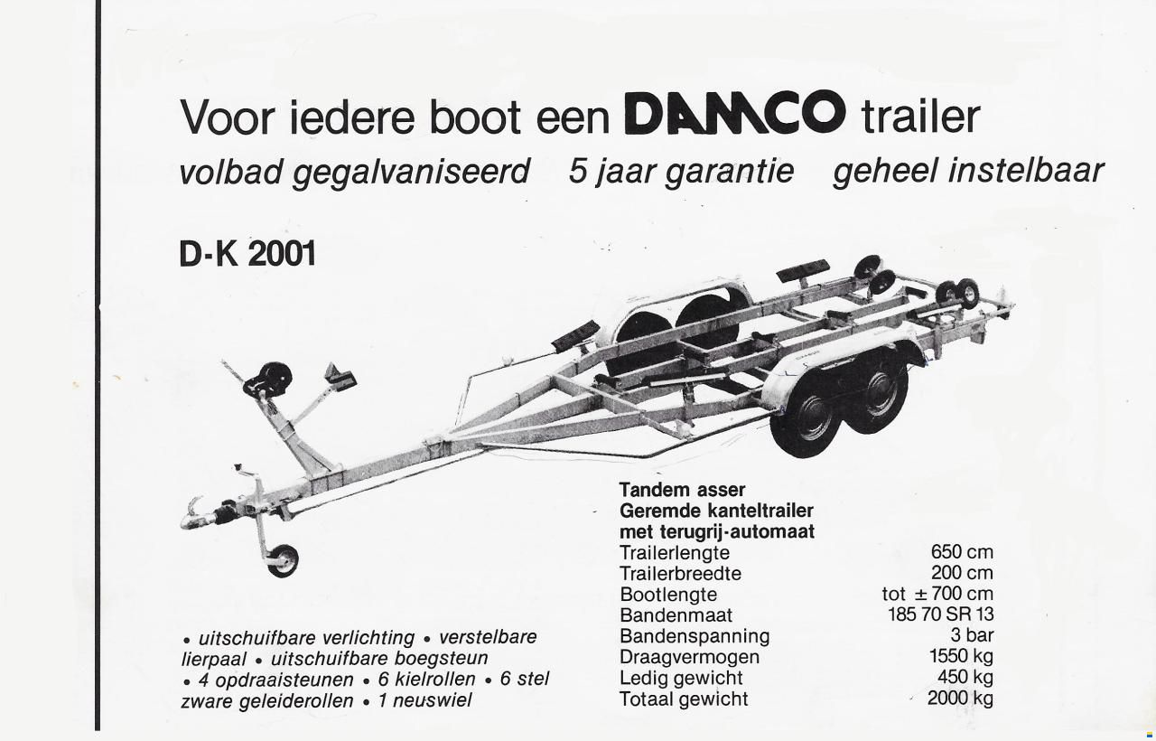 Bootstrailer 2-Achser bis 1510 kg