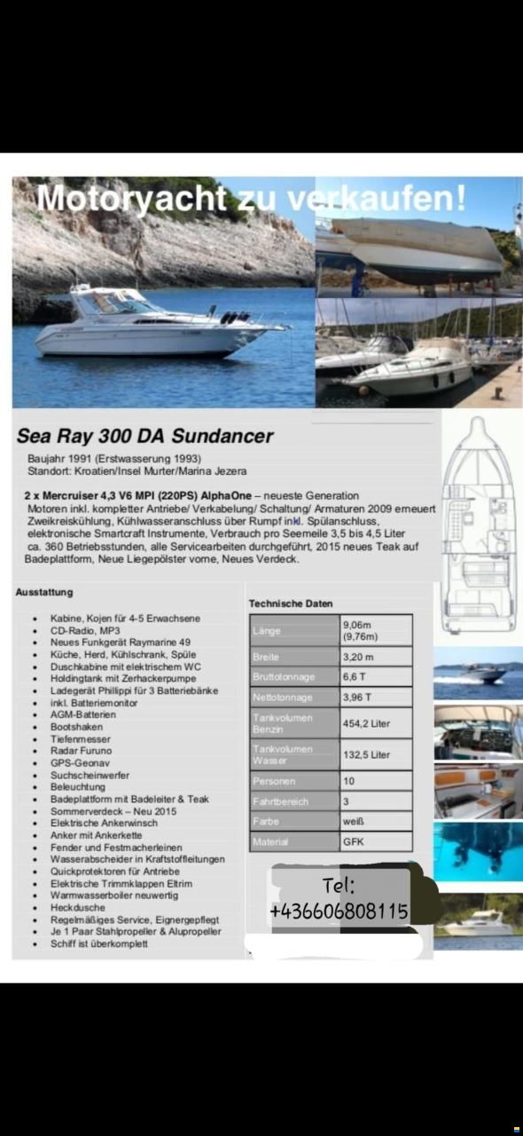 Sea Ray Sundancer 290 DA