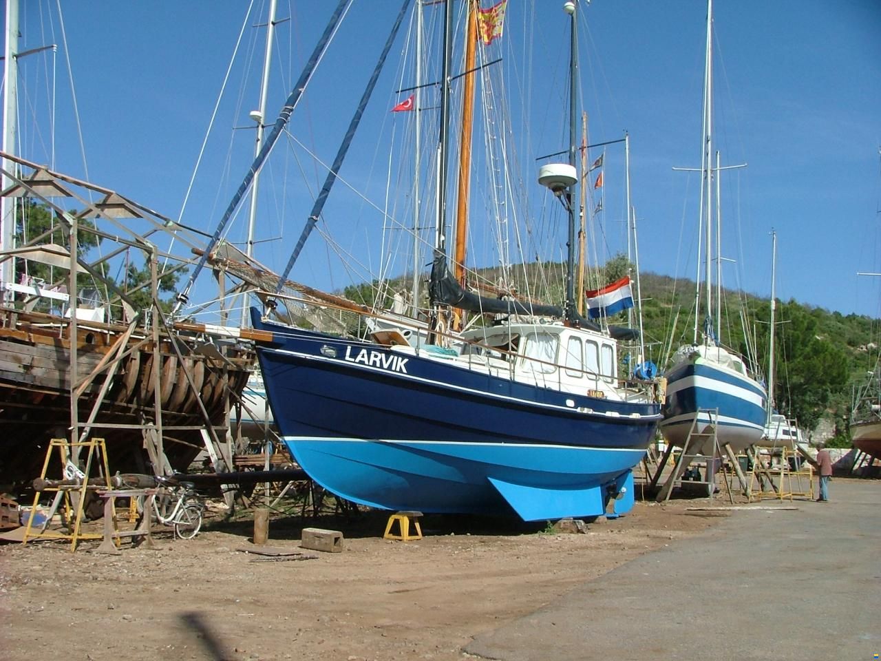 Vripack Ketch Motorzeiler met Kimkielen