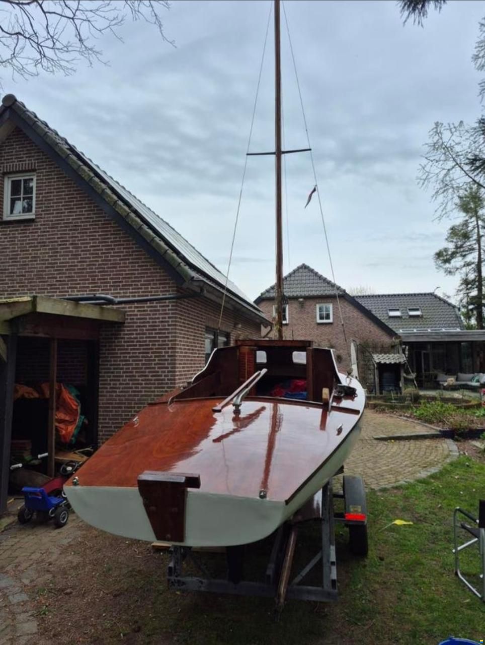 720 Klasse Houten klassieke Zeilboot