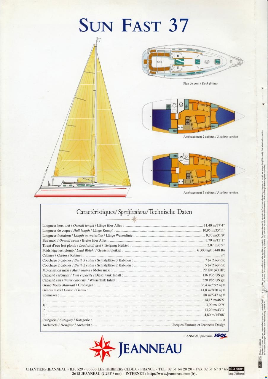 Jeanneau Sun Fast 37