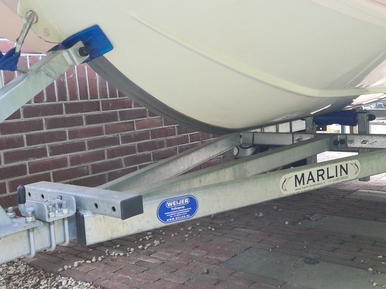 Zar Mini Rib 13 DL met trailer