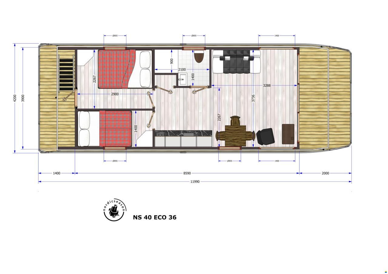 Nordic Season Met Ligplaats NS 40 Eco 36
