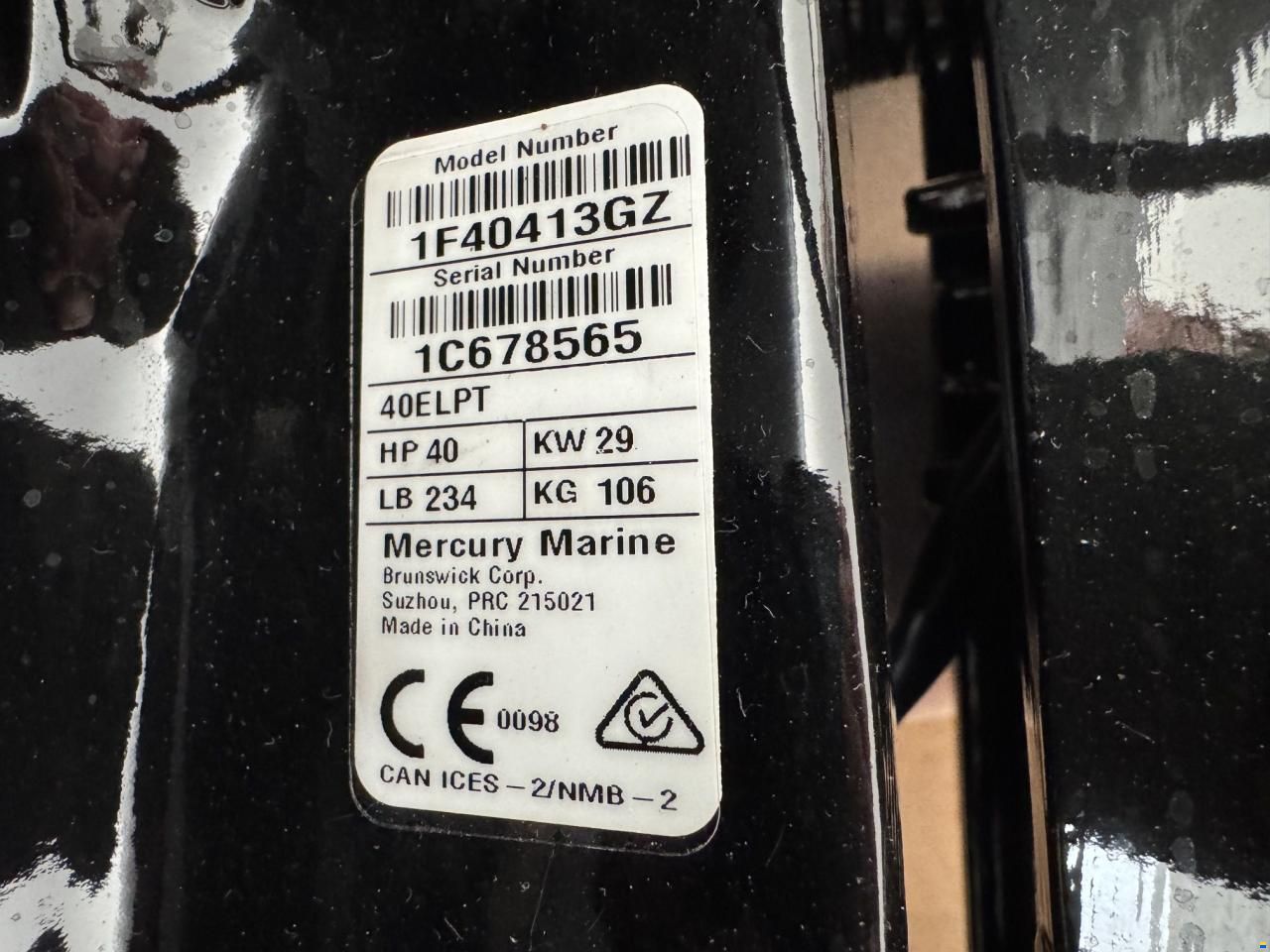 Mercury 40 hk Mercury-EFI 4 takt ELPT - DEMO
