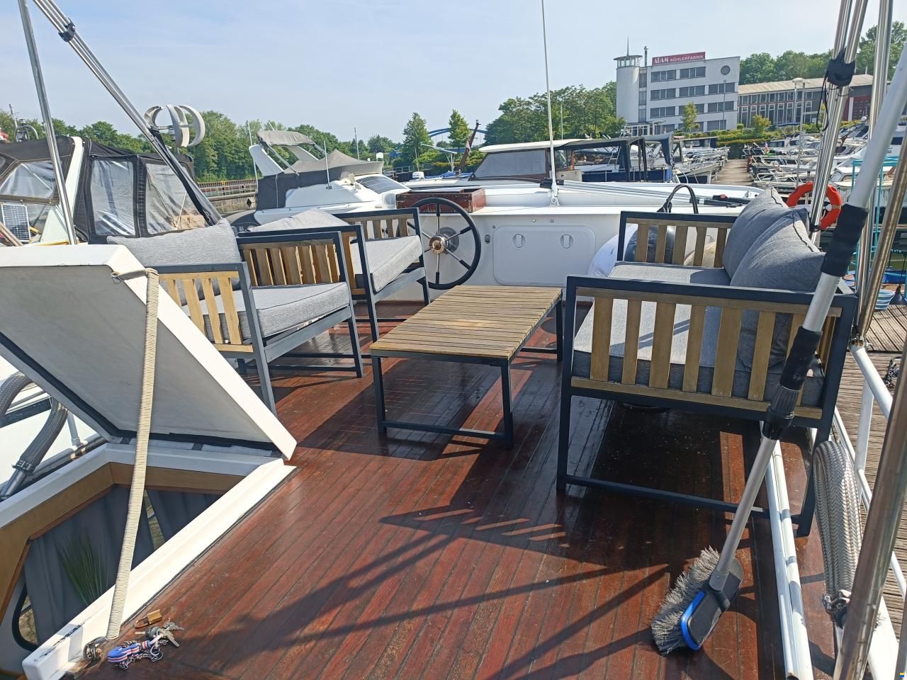 Gruno Motoryacht Verdr&auml;nger Stahlyacht