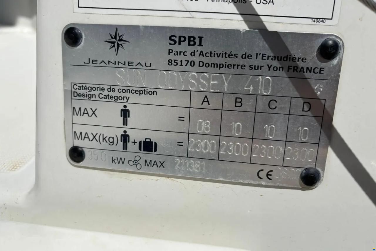 Jeanneau Sun Odyssey 410