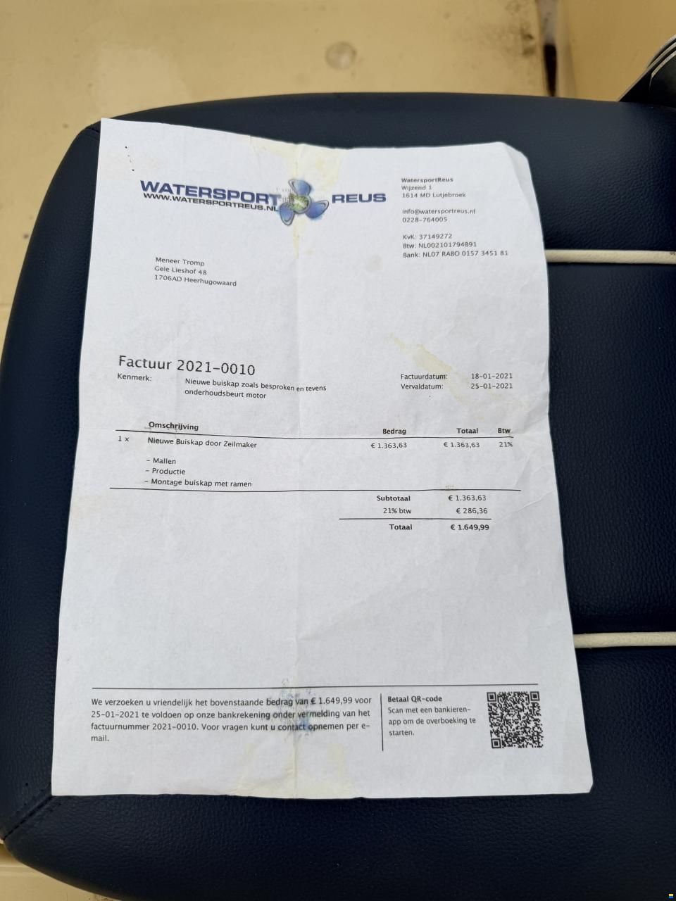 Onbekend Stabiele Motorboot Sloep