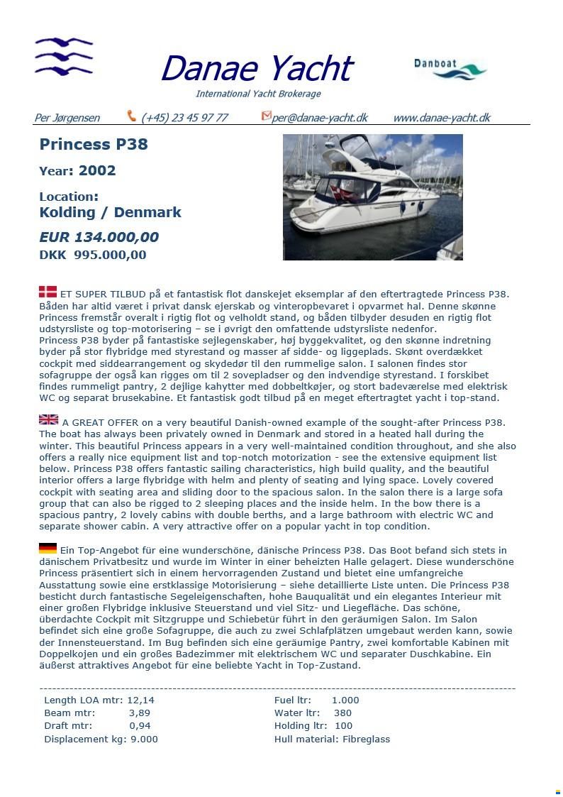 Princess P38 Fly