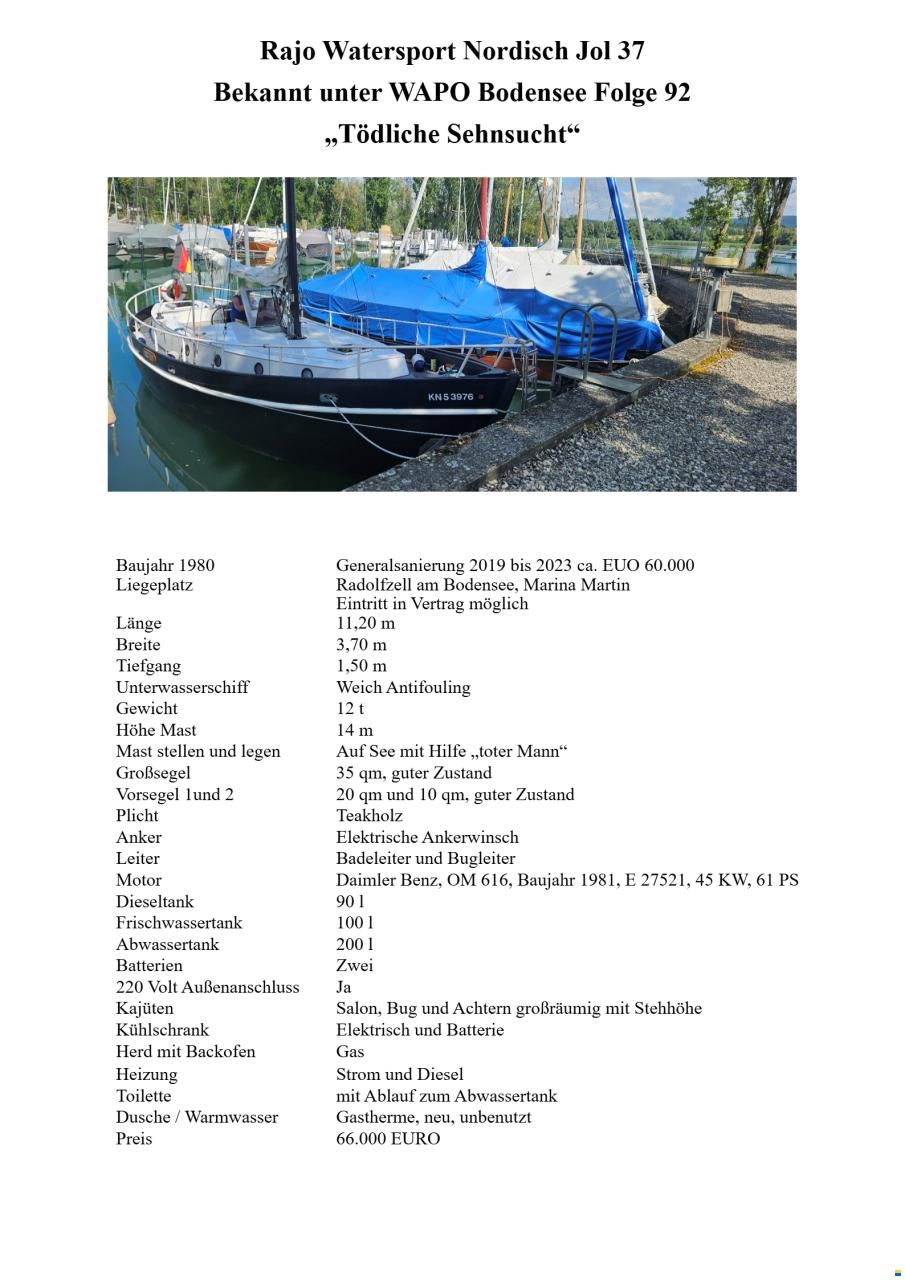 RaJo Watersport Nordisch Jol 37