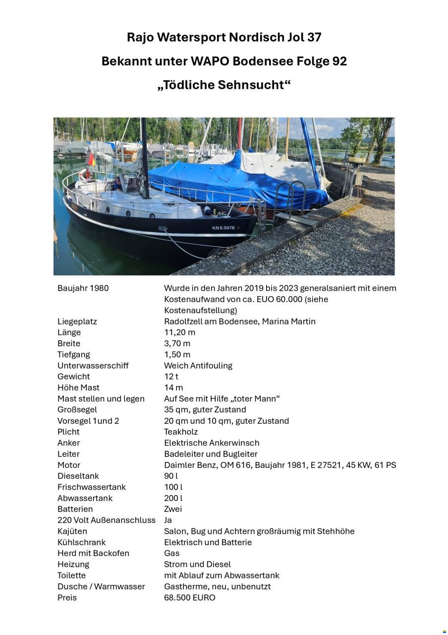 Rajo Watersport Nordisch Jol 37