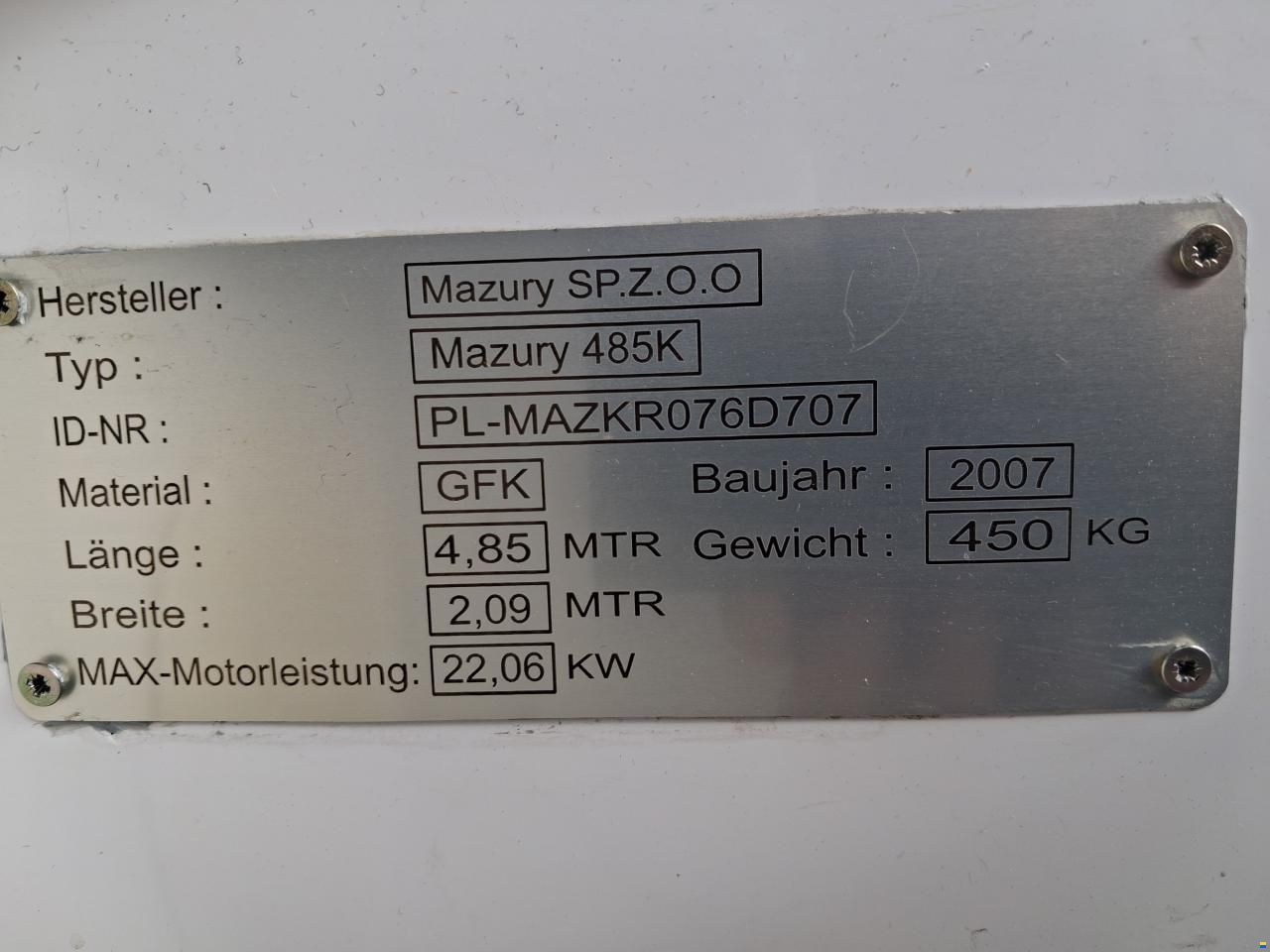 Mazury 485 K