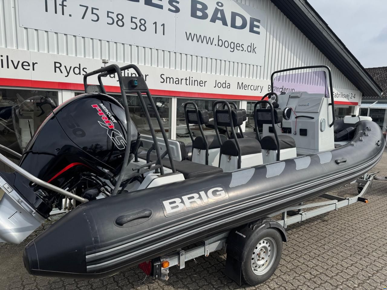 Brig Inflatable Boats 610 Navigator RIB med F150 Mercury-EFI P