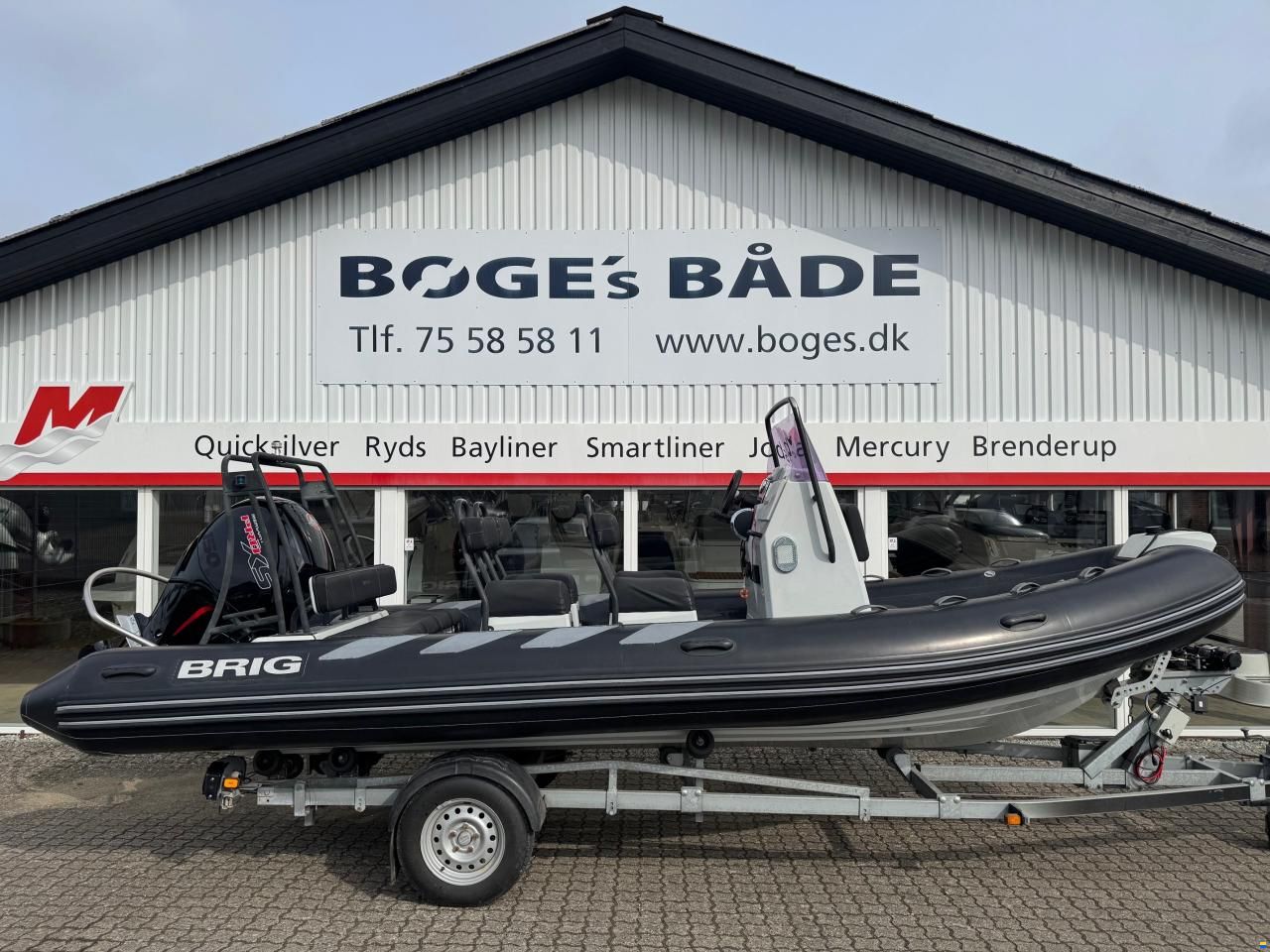 Brig Inflatable Boats 610 Navigator RIB med F150 Mercury-EFI P