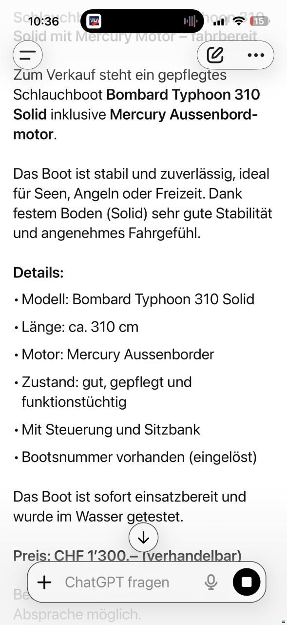Bombard Typhoon 310 solid