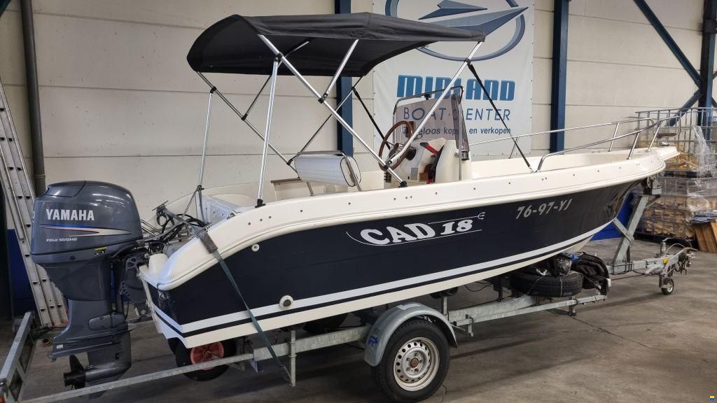 Cad 18 Open Met Yamaha F60EFI en trailer