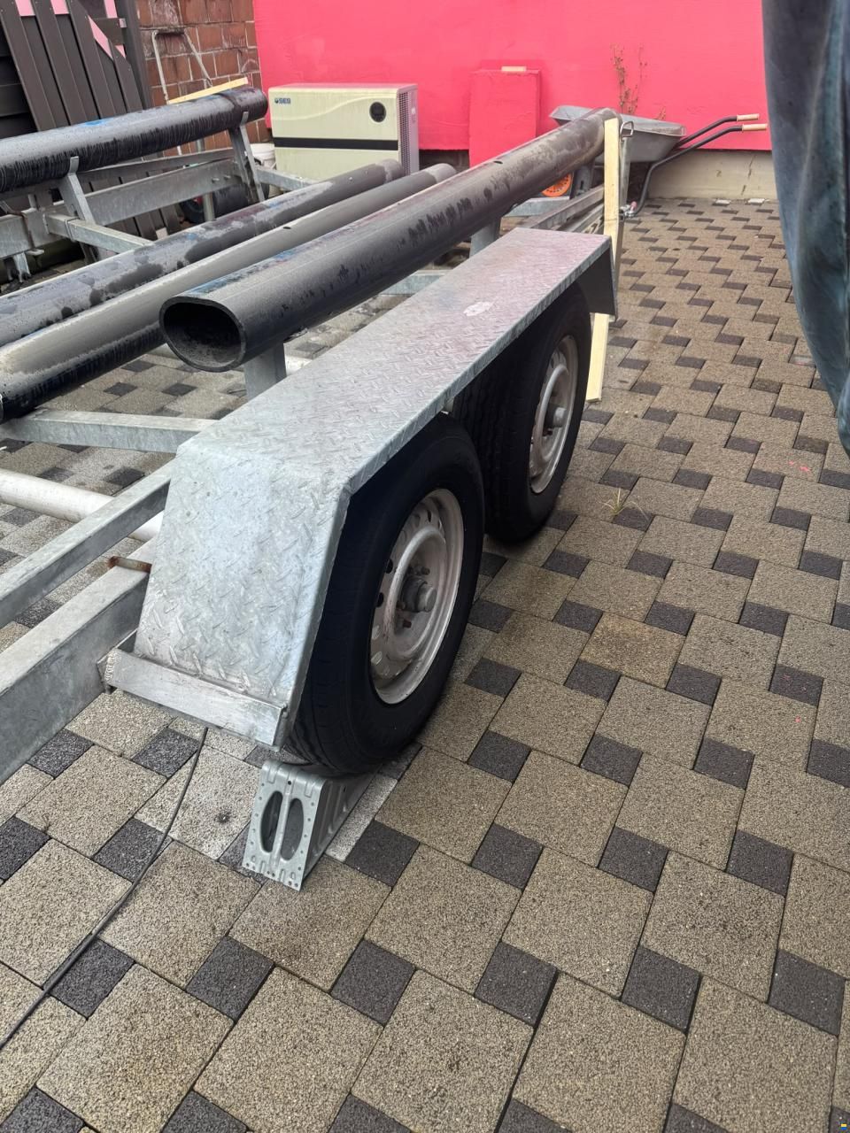 Schwerlast-Bootstrailer-Tandemachse