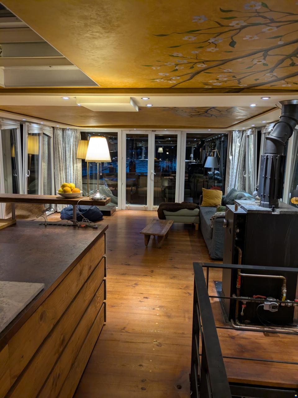 Hausboot Wohnschiff XXL 2 Stock 19,96 x