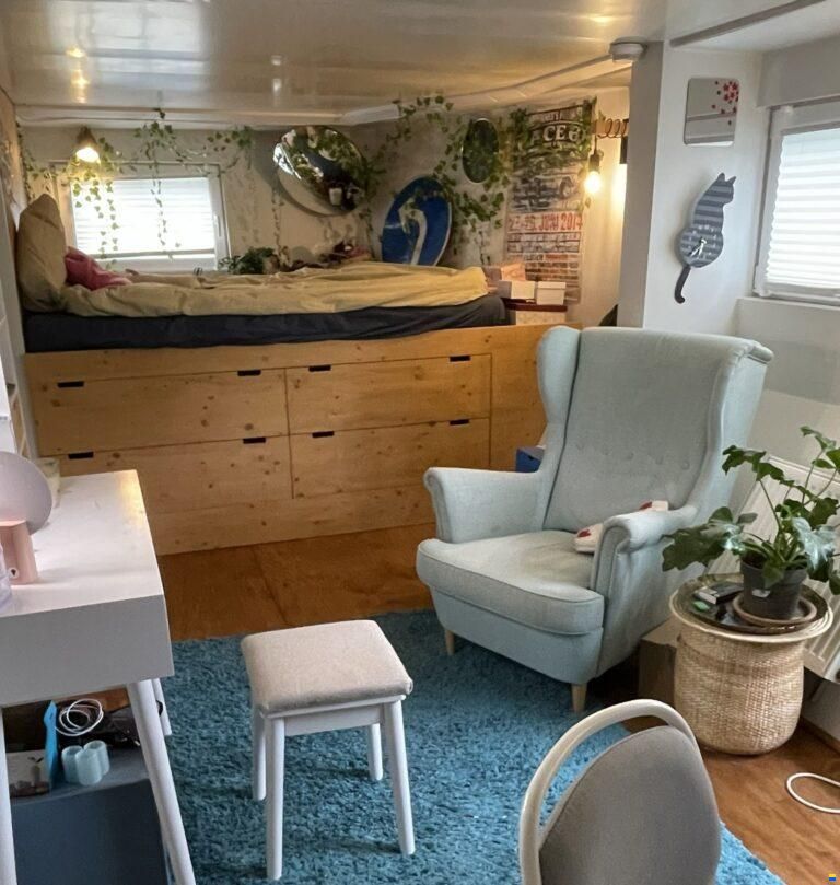 Hausboot Wohnschiff XXL 2 Stock 19,96 x